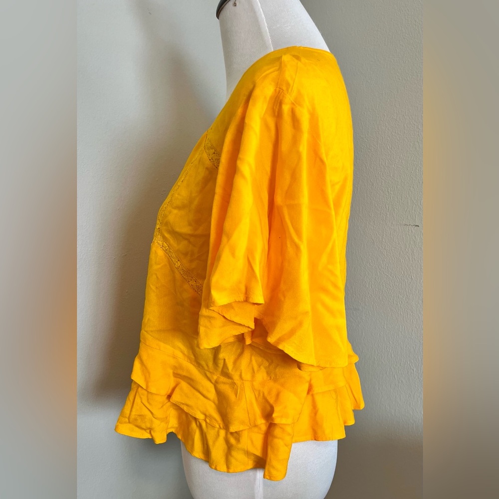 ASOS Sunlit Ruffle Tie-Front Blouse - Picture 3 of 6